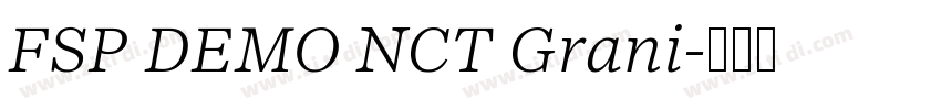 FSP DEMO NCT Grani字体转换 FSP DEMO NCT Grani字体转换